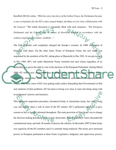 EU Law - Who Actually Has the Power in the EU Triangle