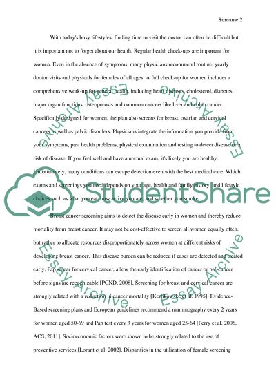 Healthy Woman Check Ups, Do they make a difference