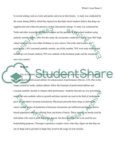 Is Anabolic Steroid Testing at the High School Level an Effective Deterrent