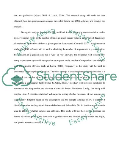 Quantitative Methods - Frequency, Cross-Tabulation, and T-Tests