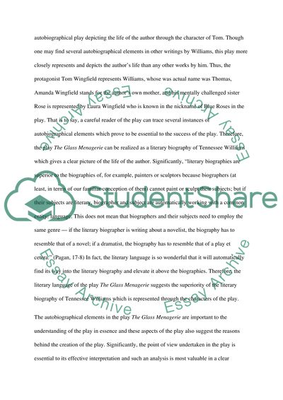 The Glass Menagerie by Tennessee Williams