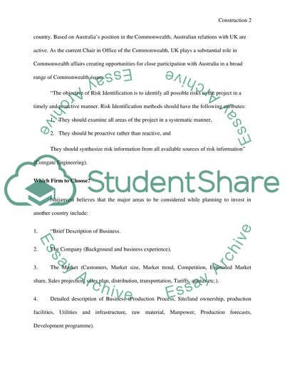 Risk Management - International Trade
