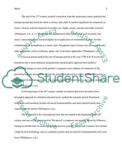 Music as a Form of Art