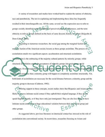 Asian and Hispanic Panethnicity