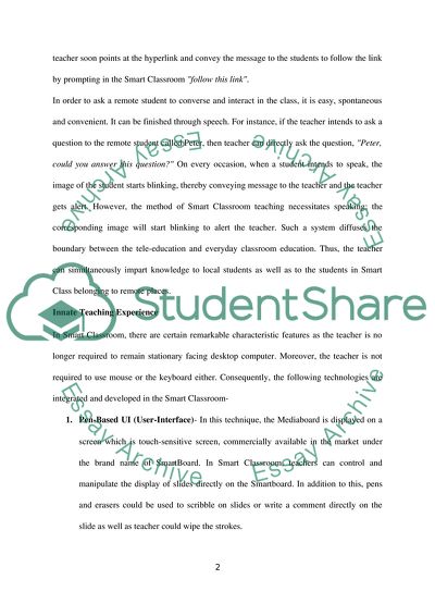 Characteristics of Smart Classroom