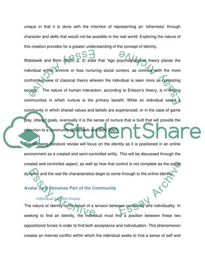 The Identities Shaped by Online Games - World of Warcraft