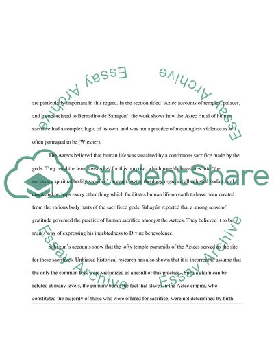 Presentism and Human Sacrifice in the Aztec Empire