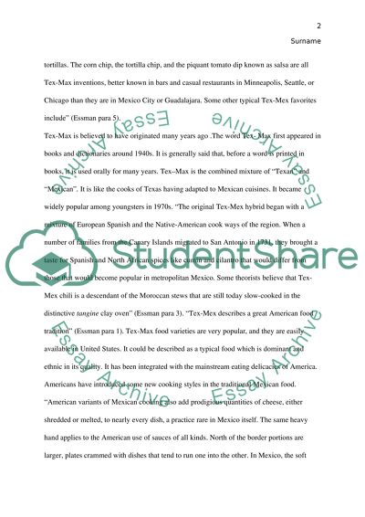 Immigrants Food Traditions