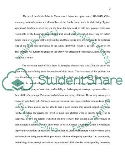 Child labor in china