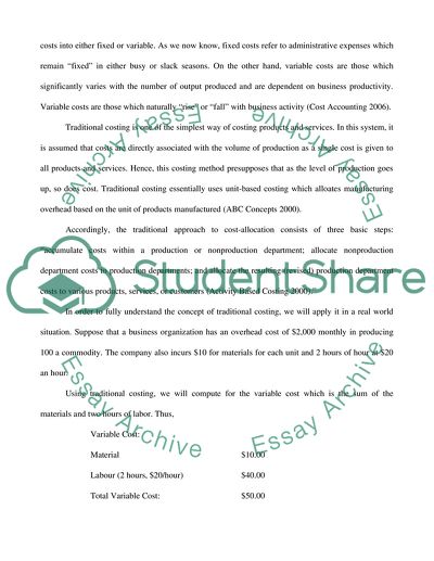 management accounting changes essay