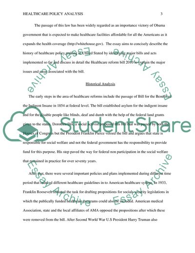 United States Healthcare Reform Bill of 2001