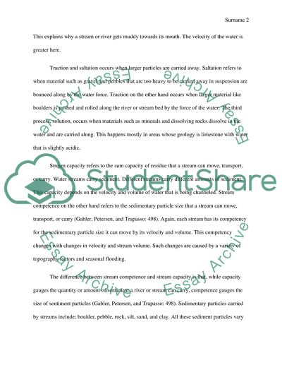 Types of Erosion and Transportation of Materials by the River
