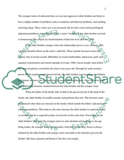 Relationship between an Older Brother and Sister