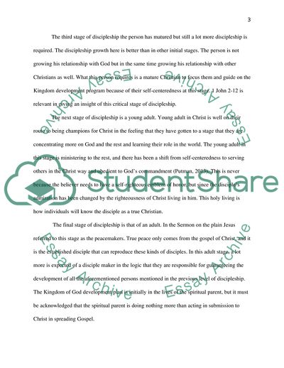 Spheres and Stages of Discipleship