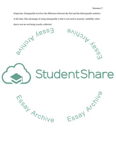 Calculating Range, IQR, Variance, Standard Deviation
