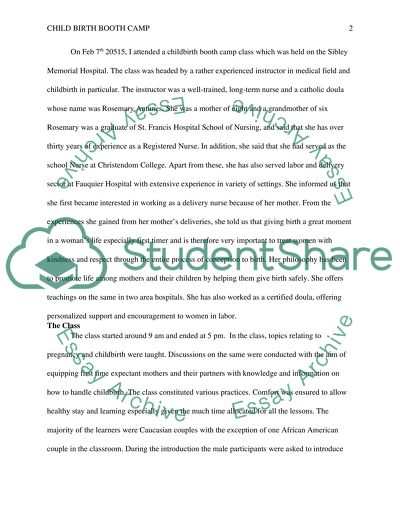 Child Birth Booth Camp