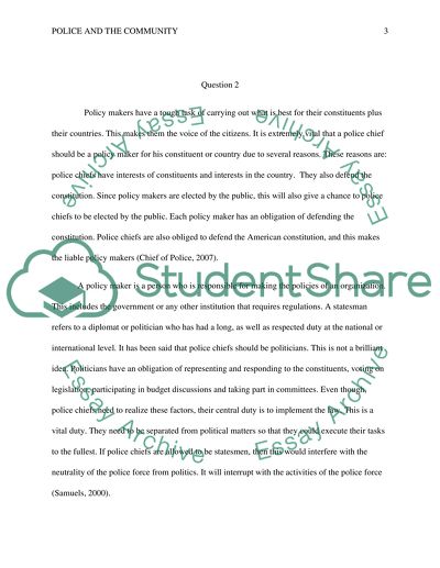 Police and the Community