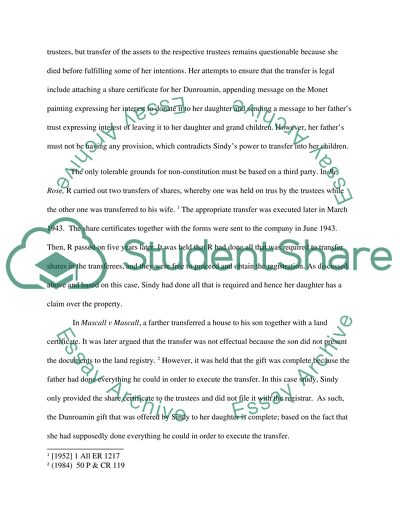 Equity and Trusts - Re Cooks Settlement Trusts