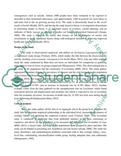 Evaluating Epidemiology and Inquiry