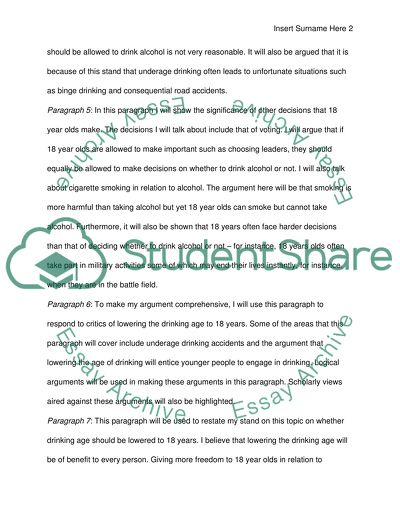 Lowering the Drinking Age