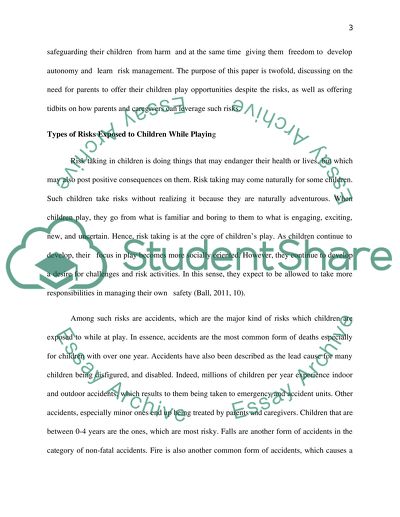 The Necessity of Providing Children Play Opportunities