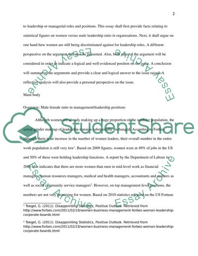 Gender and Leadership