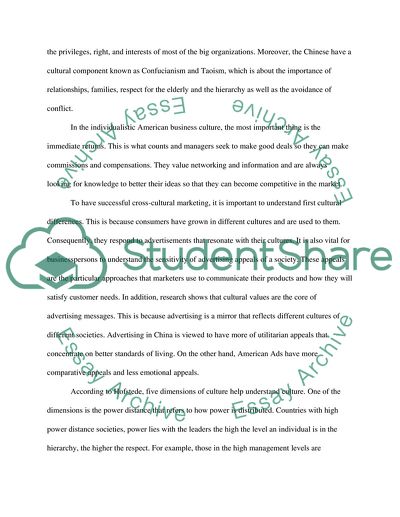 The Difference in Conducting Business and Marketing Activities between China and the United States