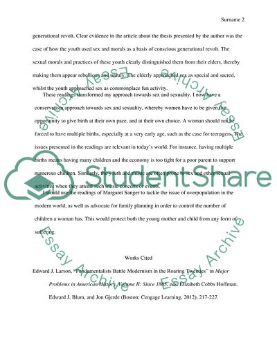 Margaret Sanger Seeks Pity for Teenage Mothers and Abstinent Couples