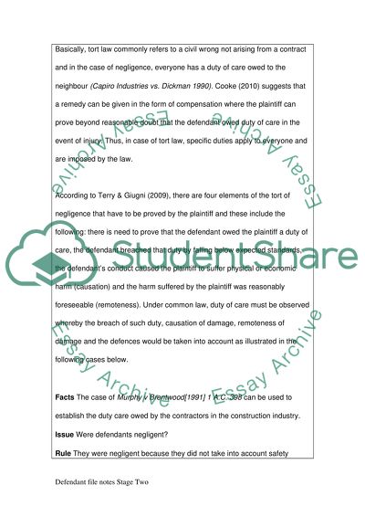 Provisional Assessment of Law Investigation