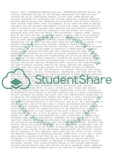 INTEGRATION QUESTION