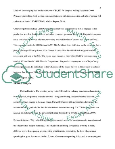 Introduction to Marketing: Youngs Seafood