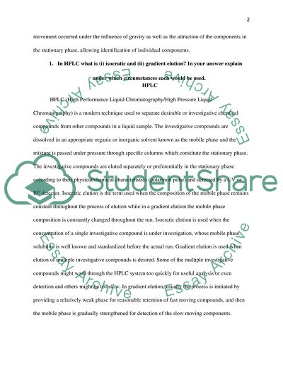 CHROMATOGRAPHY (ANALISIS CHEMISTRY)