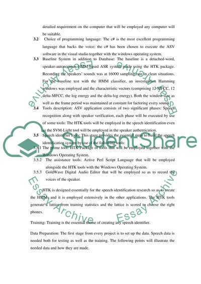 Automatic Speaker Verification System