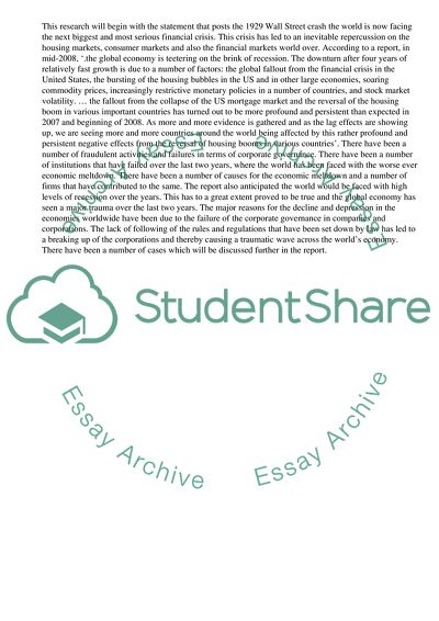 Corporate Governance in 2007 to 2009