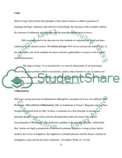 Ideas and Ideologies of Mill