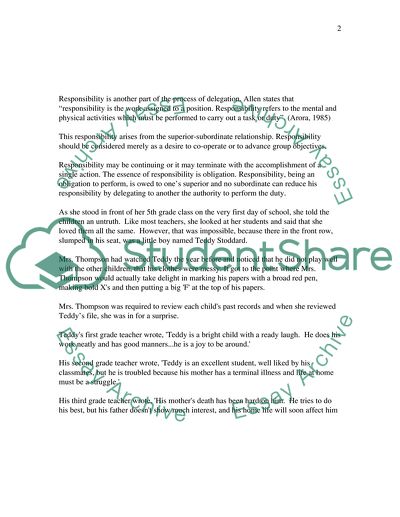 &#8220;authority&#8221;, &#8220;responsibility&#8221; and &#8220;accountability&#8221;