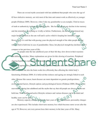 Early adulthood picture