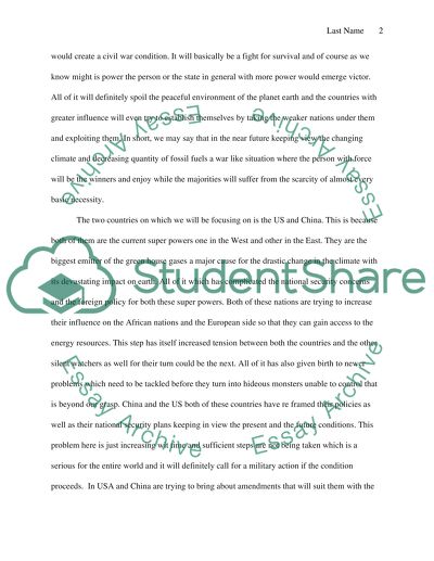 The Peaceful Environment of the Planet Earth and the Countries