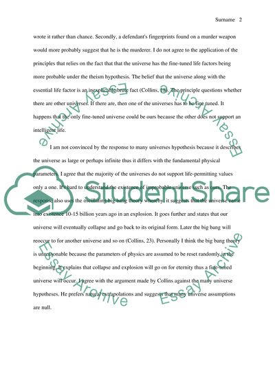 The Fine-Tuning Argument