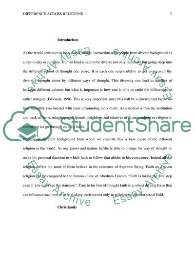 Understanding Different Religions