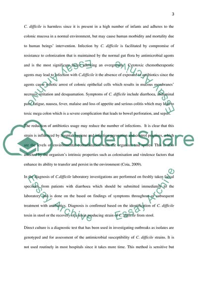 Diagnosis of Clostridium Difficile
