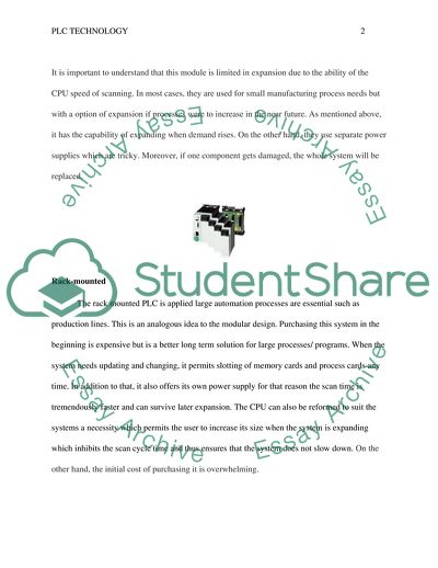 Programmable Logic Controller Technology