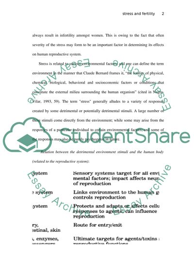 How Stress is Related to Infertility