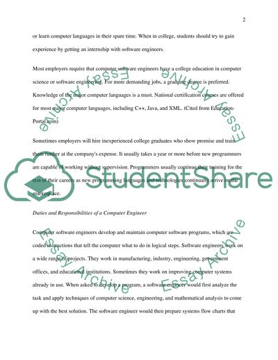 computer engineering career research paper