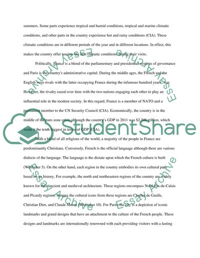 Reflections on the Trip to France