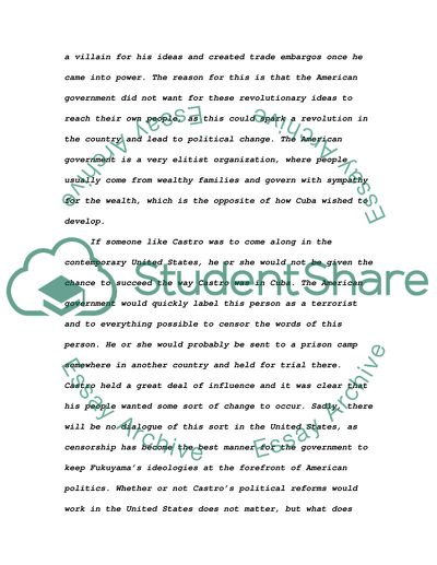 Castro and/or Fukuyama