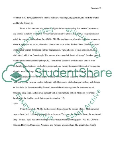 Middle East Fashion - Syria and Jordan