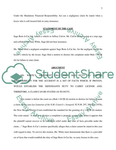Trial court brief Essay Example | Topics and Well Written Essays - 750 ...