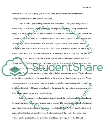 Bogus Feminism Thinking