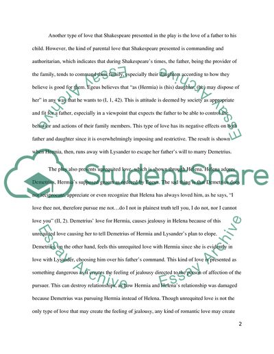 Midsummer nights dream essay